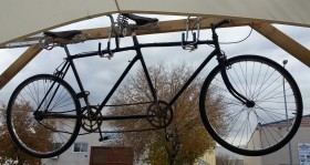 Tándem bicicleta años 60-70.  Para restaurar o como decoración rústica.