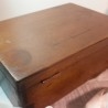 Voltímetro antiguo. Años 50. Caja de madera. Emblemático. Origen español.