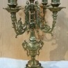 Candelabro antiguo. En bronce. Años 70. Grande para 5 velas.