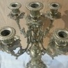 Candelabro antiguo. En bronce. Años 70. Grande para 5 velas.