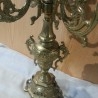 Candelabro antiguo. En bronce. Años 70. Grande para 5 velas.