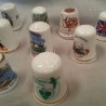 Dedales de colección. 12 unidades. Diferentes partes del mundo. Old thimbles