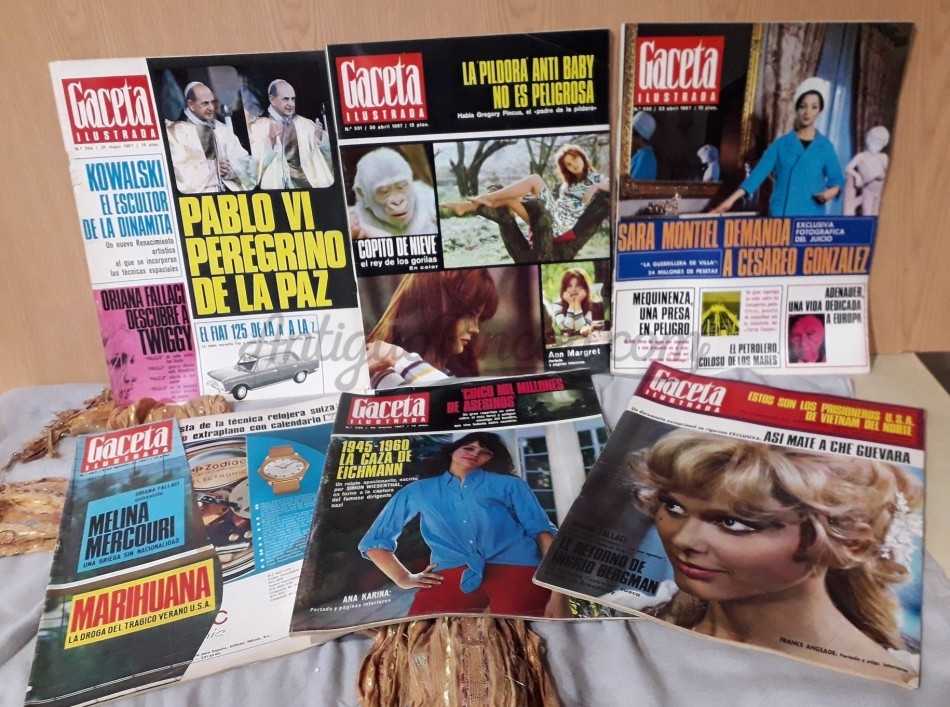 Revistas GACETA ILUSTRADA. Años 1967. 6 ejemplares diferentes.