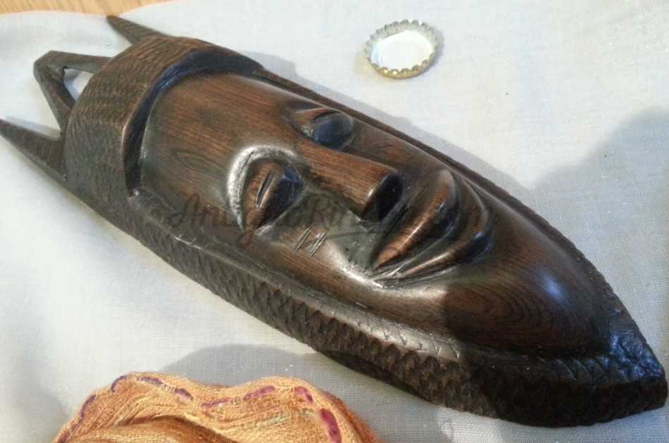Máscara de madera. Étnica. Años 70. Africana. Máscara de madera. Étnica. Años 70. Africana.