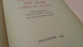 Santillana del Mar. LIbro de piedra. Año 1949.