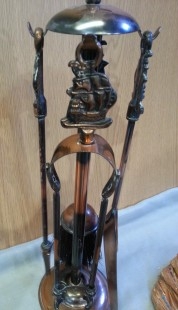 Conjunto chimenea. Varios utensilios. Old chimney set.