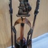 Conjunto chimenea. Varios utensilios. Old chimney set.