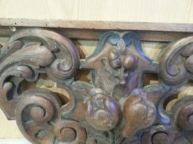 Talla en madera de los años 40-50. Origen francés. Pieza ornamental.