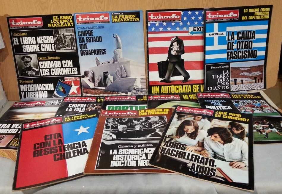 Revistas TRIUNFO. Año 1974. 12 ejemplares diferentes.