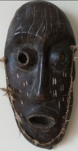 Máscaras en madera. Africana. Años 60.