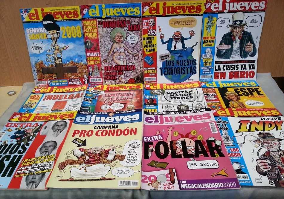 Revistas EL JUEVES. Año 2008. 12 unidades diferentes. Revistas EL JUEVES. Año 2008. 12 unidades diferentes.