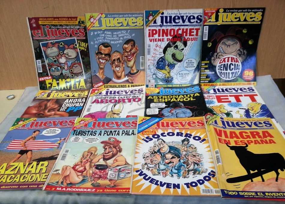 Revistas EL JUEVES. Año 1998. 12 unidades diferentes. Revistas EL JUEVES. Año 1998. 12 unidades diferentes.