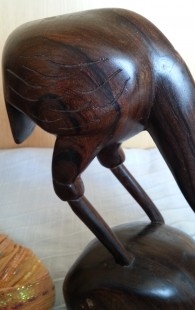 IBI. Escultura tallada en noble madera tropical. Gran calidad