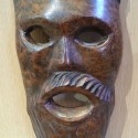 Máscara de madera. Étnica. Años 60-70. Africana.