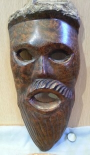 Máscara de madera. Étnica. Años 60-70. Africana.