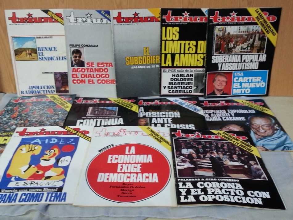 Revistas TRIUNFO. Año 1976. 12 ejemplares diferentes.