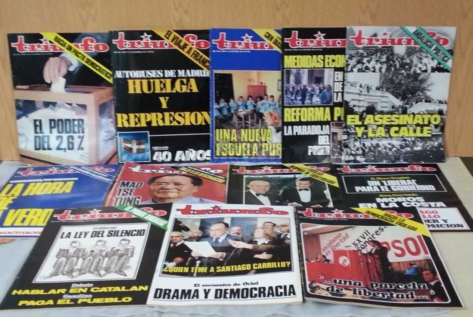 Revistas TRIUNFO. Año 1976. 12 ejemplares diferentes.