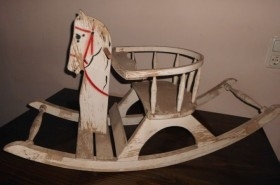 Caballo balancín en madera. Precioso caballito de los años 60. HOlandés.