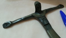 Cristo en bronce. Años 90.