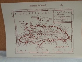 Mapas Isla Española de Santo Domingo. s. XVII. Réplicas impresas en los años 80