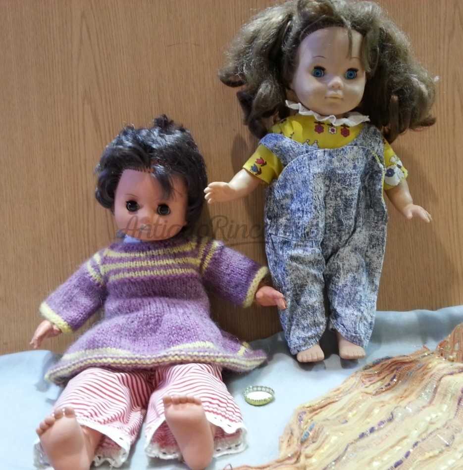 Muñecas italianas. Años 60. Pareja.