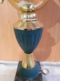 Trofeo deportivo. Tenis. Trofeo vintage.