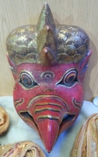 Máscara de madera. Años 50. Origen Indonesia.