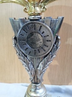 Trofeo deportivo. Tenis. Trofeo vintage.