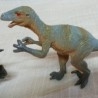 Dinosaurios de juguete. Fabricados en plástico y goma.