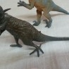 Dinosaurios de juguete. Fabricados en plástico y goma.