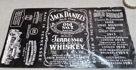Antigua etiqueta Whiskey Jack Daniel's