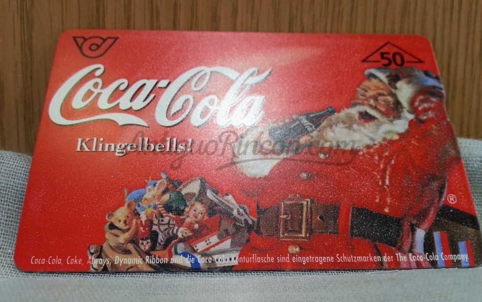 Tarjetapublicitaria COCA-COLA. Año 1997