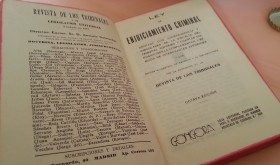 Libro Enjuiciamiento Criminal. Año 1940.