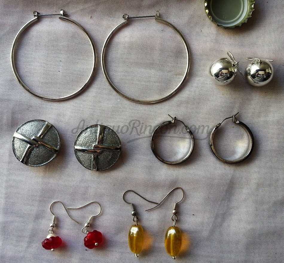 PENDIENTES. Conjunto de 6 pares diferentes. Muy bonitos