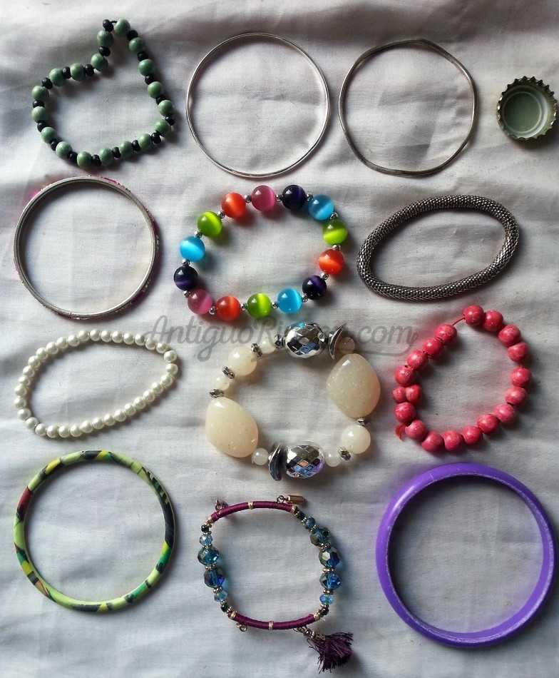 Bisutería vintage. PULSERAS. Lote de 12 piezas. Preciosas