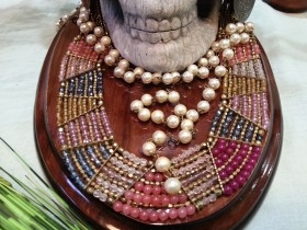 Dios Maya de la muerte. Calavera decorada. Obra exclusiva. Guatemala.