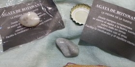 Amuleto. Ágata de Botswana. La piedra de la suerte. 12 unidades.