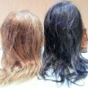 Cabezas de peluquería para aprender a peinar cabello. Pareja. Maniquís peluquero. Años 90