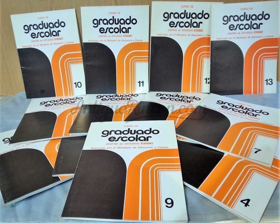 Libro CURSO Graduado Escolar CEAC. Año 1978