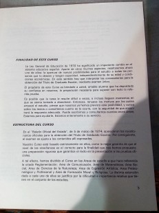 Libro CURSO Graduado Escolar CEAC. Año 1978