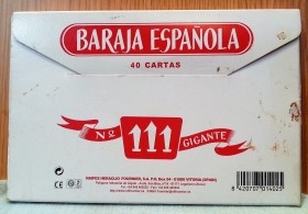 Baraja Española gigante. 40 cartas. Años 90