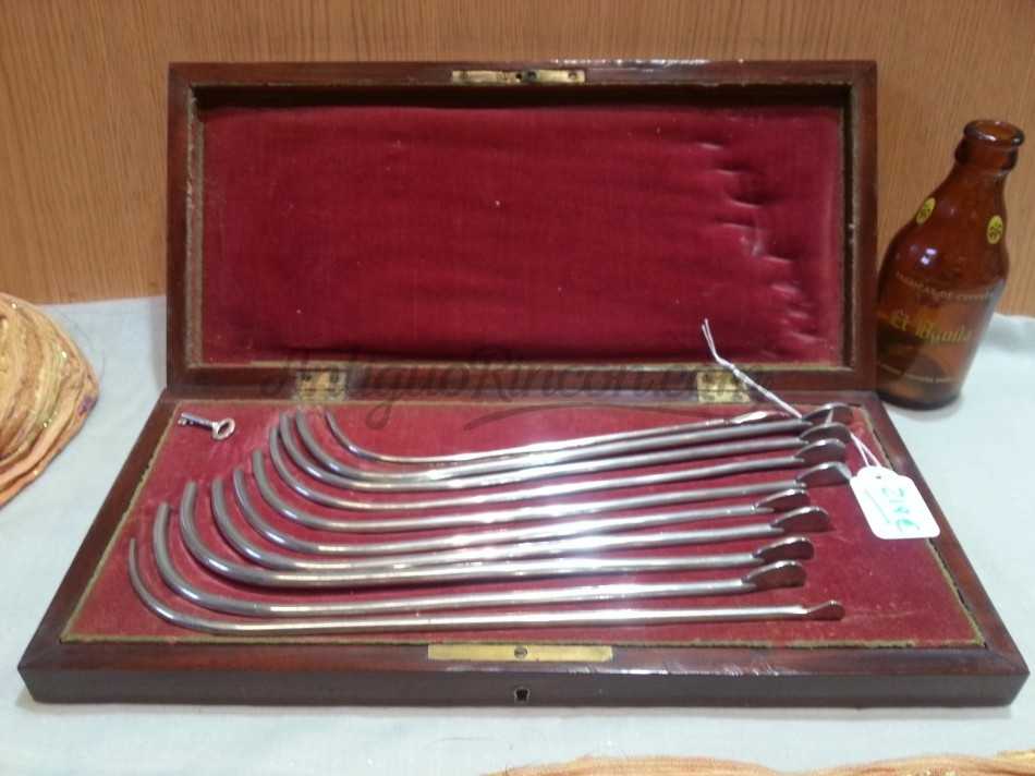 Dilatadores uretrales. Instrumental centenario. Impresionante. Principios de 1900 Dilatadores uretrales. Instrumental centenario. Impresionante. Principios de 1900