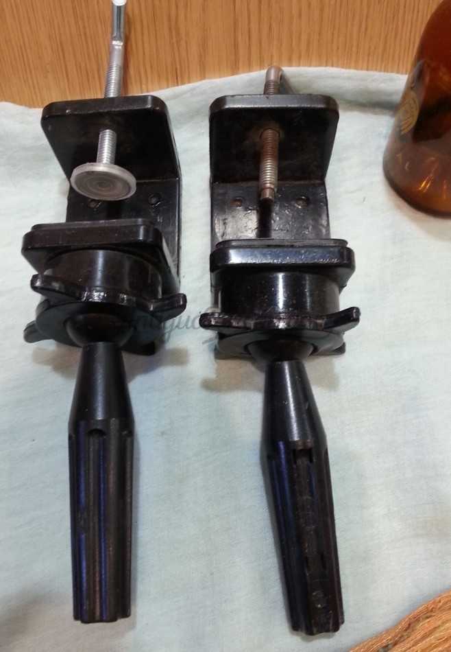 Soportes de mesas para cabezas de peluquería. Pareja Soportes de mesas para cabezas de peluquería. Pareja