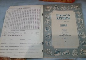 Album de cromos HISTORIA NATURAL. AÑOS 60- 70. COMPLETO. DOS UNIDADES