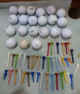 Pelotas de golf. Conjunto de 21 unidades. Old golfers