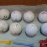 Pelotas de golf. Conjunto de 8 unidades. Old golfers