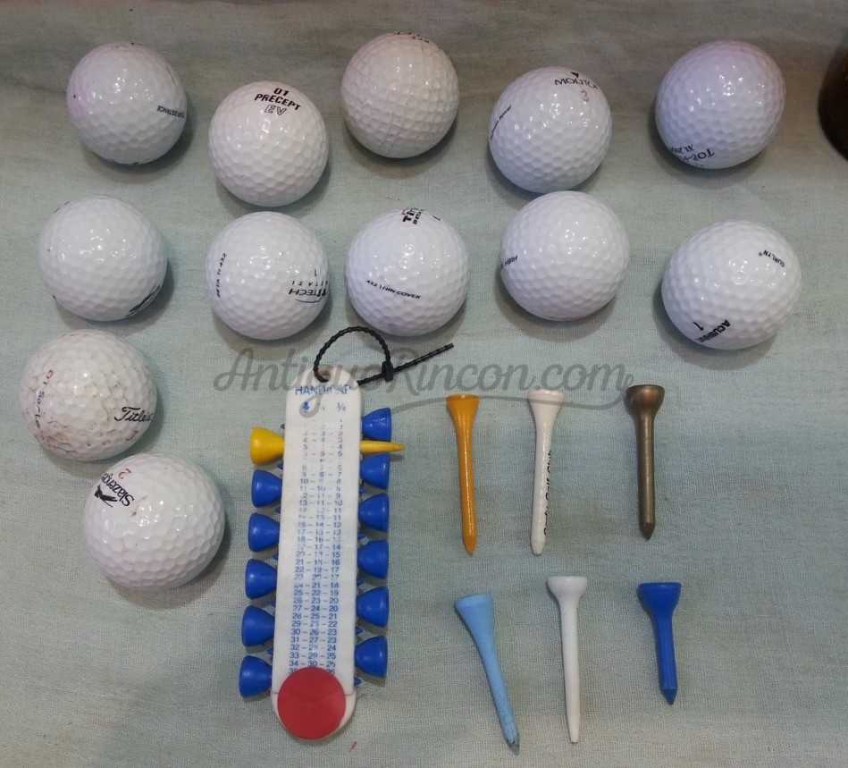 Pelotas de golf. Conjunto de 12 unidades. Old golfers