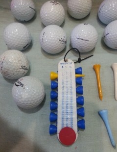 Pelotas de golf. Conjunto de 12 unidades. Old golfers