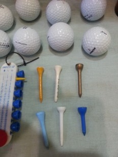 Pelotas de golf. Conjunto de 12 unidades. Old golfers