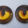 Ojos de animales para taxidermia o manualidades. 3 cm de diámetro. Pareja.